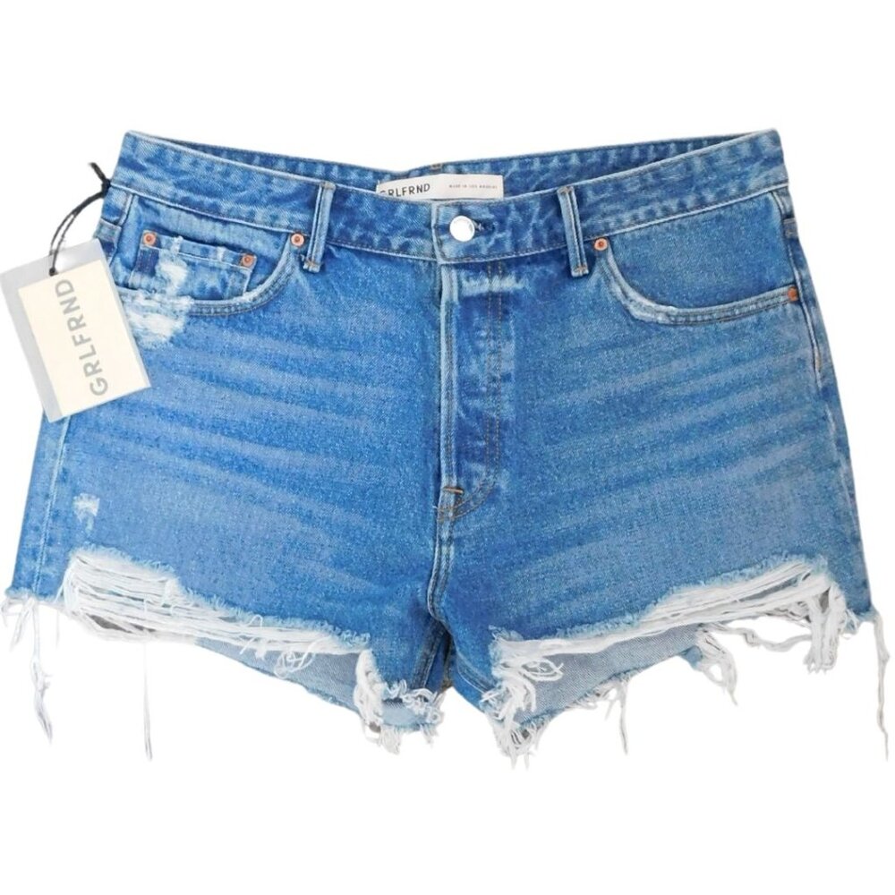 NWT GRLFRND Denim Shorts Blue Size 31